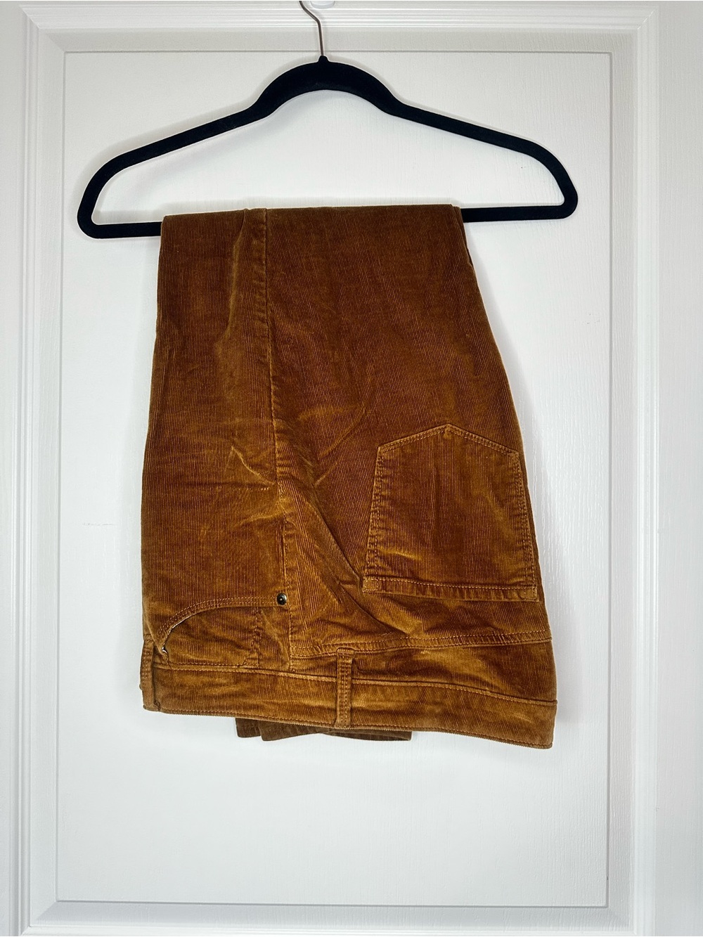 Talbots Women's Skinny Corduroy Pants in Warm Rust Brown